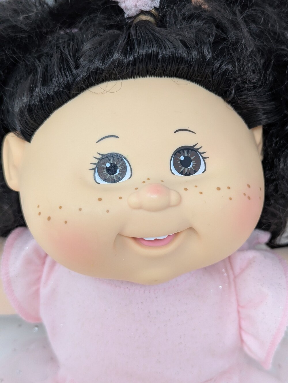 Cabbage Patch Kid Doll Freckles Black Hair Ballerina 2015